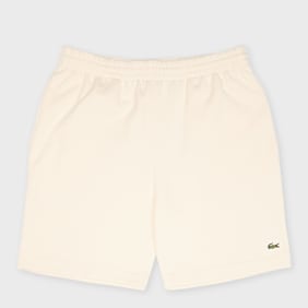 Lacoste Regular Fit-Shorts aus Fleece beige