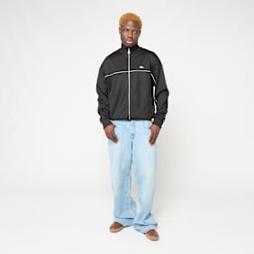 Lacoste Track-Jacke Paris aus Jacquard mit Reißverschluss schwarz