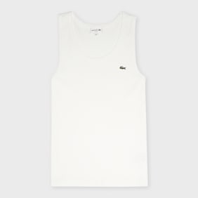 Lacoste Logo Tanktop wit