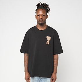 AMI PARIS T-Shirt Patch zwart