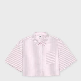 Nike   Wmns sportswear Woven Popelin Stripe Shirt rosa