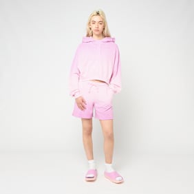 Nike Wmns Phoenix Fleece Mid-Rise Dip Shorts rosa