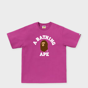 A Bathing Ape College Tee M light pink