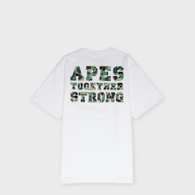 A Bathing Ape ABC Camo College ATS Tee white