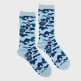 A Bathing Ape ABC Camo Jacquard Socks blau