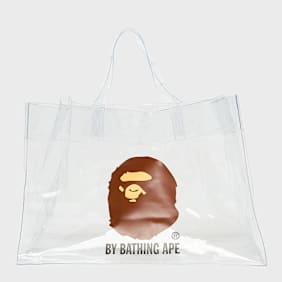 A Bathing Ape Ape Head Clear Bag multicolor