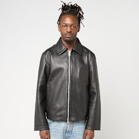 Sunflower Short Leather Jacket black