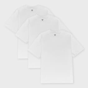 HUMAN MADE 3 Pack T-Shirt Set white