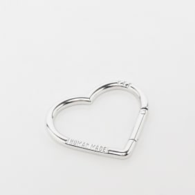 HUMAN MADE Heart Carabiner silber