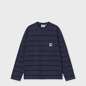 Carhartt WIP Wmns L/S Cardona Pocket T-Shirt blue