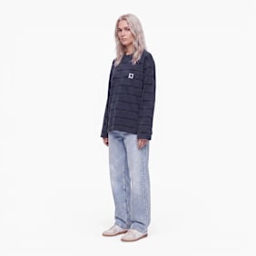 Carhartt WIP Wmns L/S Cardona Pocket T-Shirt blue
