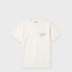 Carhartt WIP S/S Hatching Script T-Shirt wax garment dyed Undefined Color