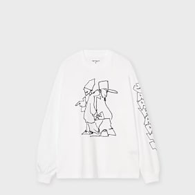 Carhartt WIP L/S Blinkerfluid T-Shirt white