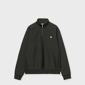 Carhartt WIP Half Zip American Script Sweater black