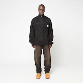 Carhartt WIP Detroit Half Zip Sweater black