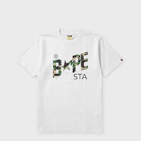 A Bathing Ape ABC Camo Bape Sta Tee white