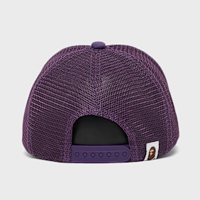 A Bathing Ape College Mesh Cap purple