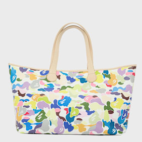 A Bathing Ape Multi Camo Tote Bag multicolor