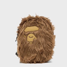 A Bathing Ape Ape Head Shoulder Bag brown