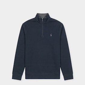 Polo Ralph Lauren Luxury Jersey Quarter Zip Pullover blauw