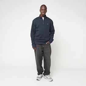 Polo Ralph Lauren Luxury Jersey Quarter Zip Pullover blue