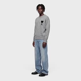 AMI PARIS Felted Crew ADC Grau