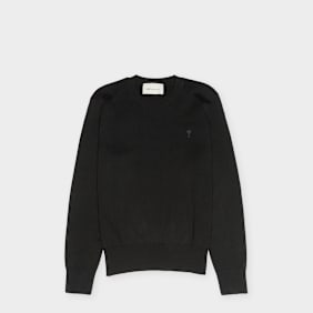 AMI PARIS Crewneck Sweater With ADC black