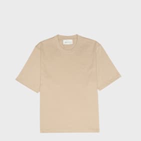 AMI PARIS T-Shirt Tonal Embossed beige
