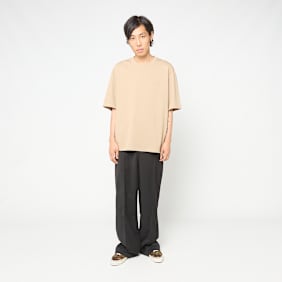 AMI PARIS T-Shirt Tonal Embossed beige