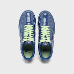 Nike Wmns Air Force 1 Low Patent Leather "Mystic Navy" blau
