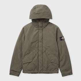 Stone Island Short Parka grĂ¼n
