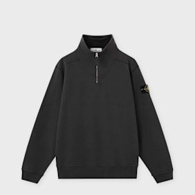 Stone Island Longsleeve Polo schwarz