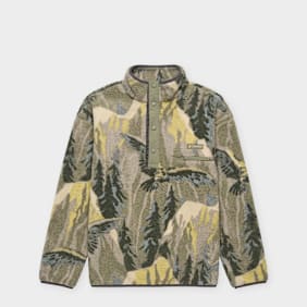 Columbia Helvetia™ II Printed Half Snap Fleece green