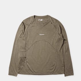 PURPLE MOUNTAIN OBSERVATORY Wool Performance LS Top beige