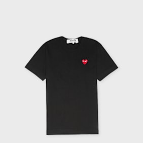 Comme des Garcons Play Big Red Heart Logo T-Shirt black
