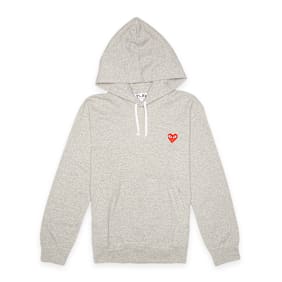Comme des Garcons Play Hooded Sweatshirt grau