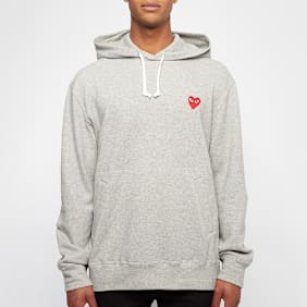Comme des Garcons Play Hooded Sweatshirt grijs