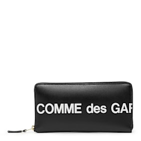Comme des Garcons Wallet Huge Logo zwart