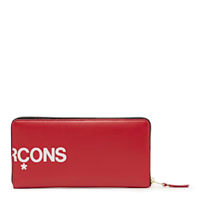 Comme des Garcons Wallet Huge Logo rot
