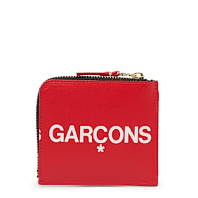 Comme des Garcons Wallet Huge Logo rot