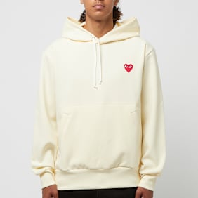 Comme des Garcons Play Hooded Sweatshirt beige
