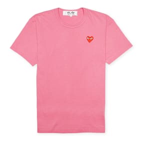 Comme des Garcons Play Play Red Heart T-Shirt lichtroze