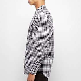 Comme des Garcons Shirt Forever Yarn Dyed Cotton Gingham Shirt black