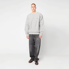 Carhartt WIP American Script Sweatshirt grijs