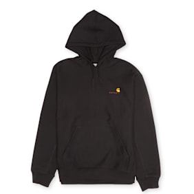 Carhartt WIP Hooded American Script Sweatshirt schwarz