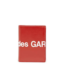 Comme des Garcons Wallet Huge Logo rood