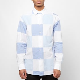 J. W. Anderson Checkboard Applique Shirt blau