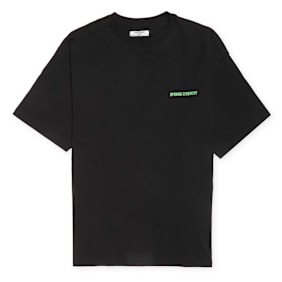 Opening Ceremony Word Torch Regular T-Shirt black apricot schwarz
