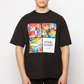 Opening Ceremony TD 4 Boxes Print Reg. T-Shirt black multicolor zwart