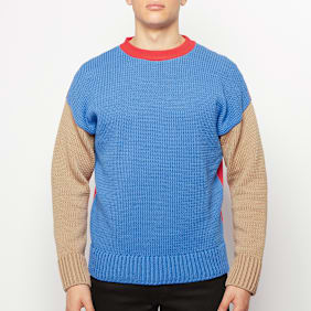 Opening Ceremony Combo Warped Logo Sweater blau